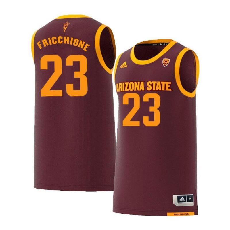 23 Nico Fricchione Maroon Retro Arizona State Sun Devils NCAA Jersey Men's