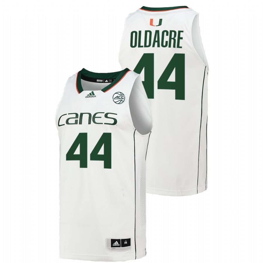 Miami Hurricanes Kyla Oldacre 4 White College NCAA Jersey Men's
