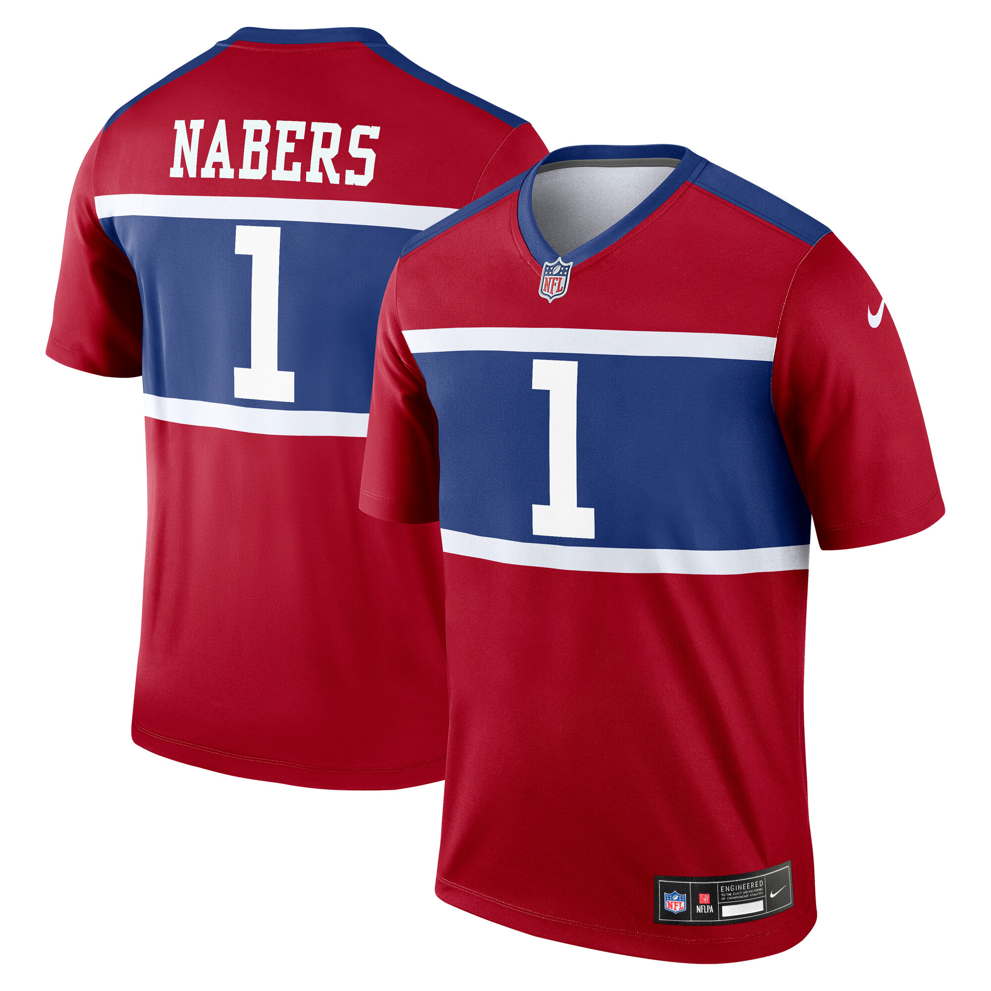 New York Giants Malik Nabers Red Alternate Legend Player Performance Top NFL Jersey Men's