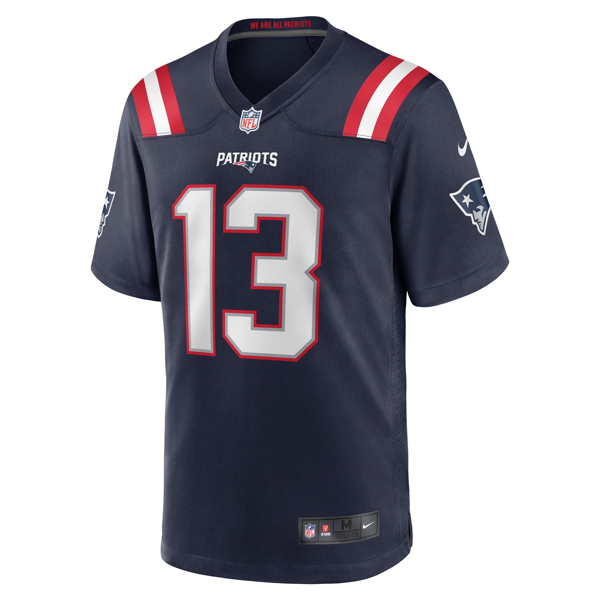 New England Patriots Quinn Nordin Navy Game Player NFL Jersey Men's