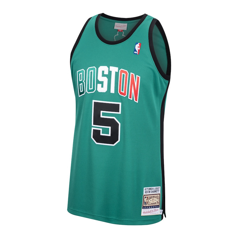 Kevin Garnett 5 Boston Celtics Mitchell Ness Hardwood Classics Kelly Green NBA Jersey Men's