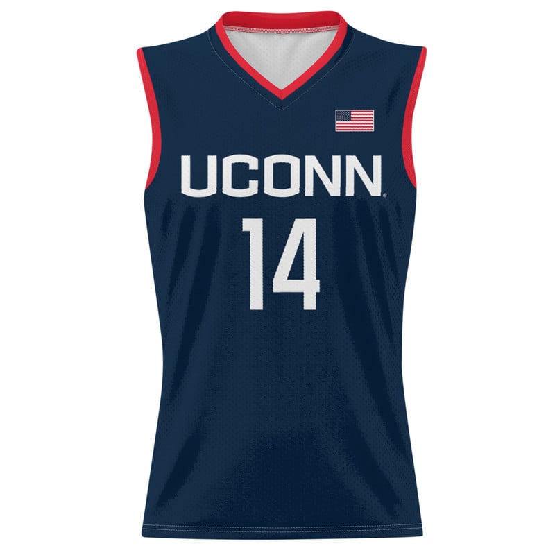 Dorka Juh?sz #14 UConn Huskies Navy NCAA Jersey Men's