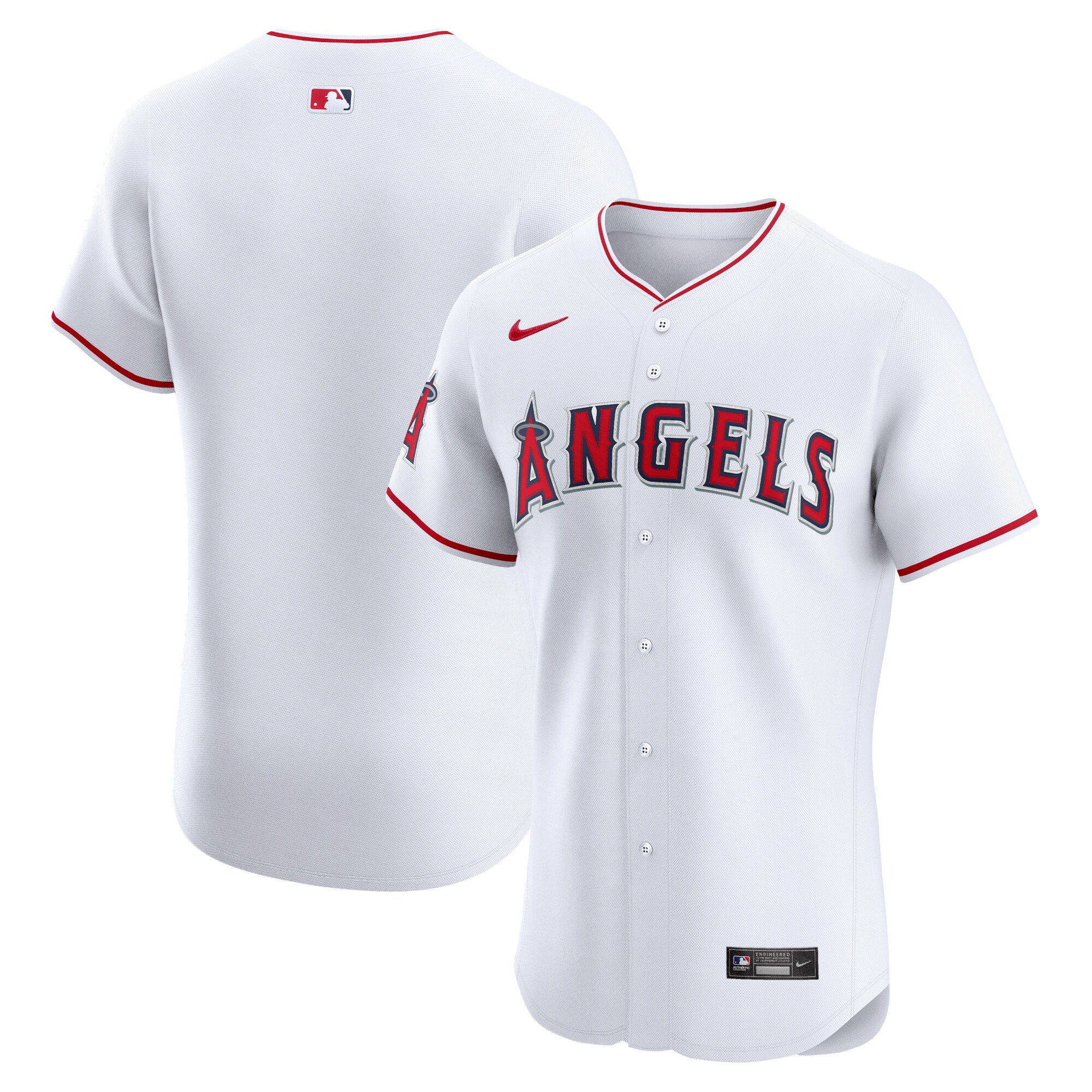 Los Angeles Angels White Home Elite MLB Jersey Men's