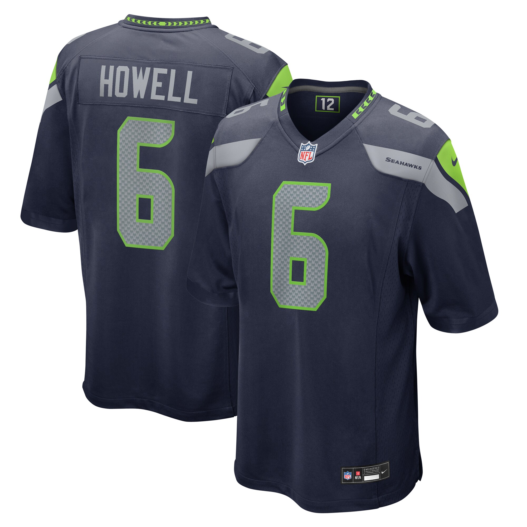 Seattle Seahawks Sam Howell College Navy Game NFL Jersey Men's