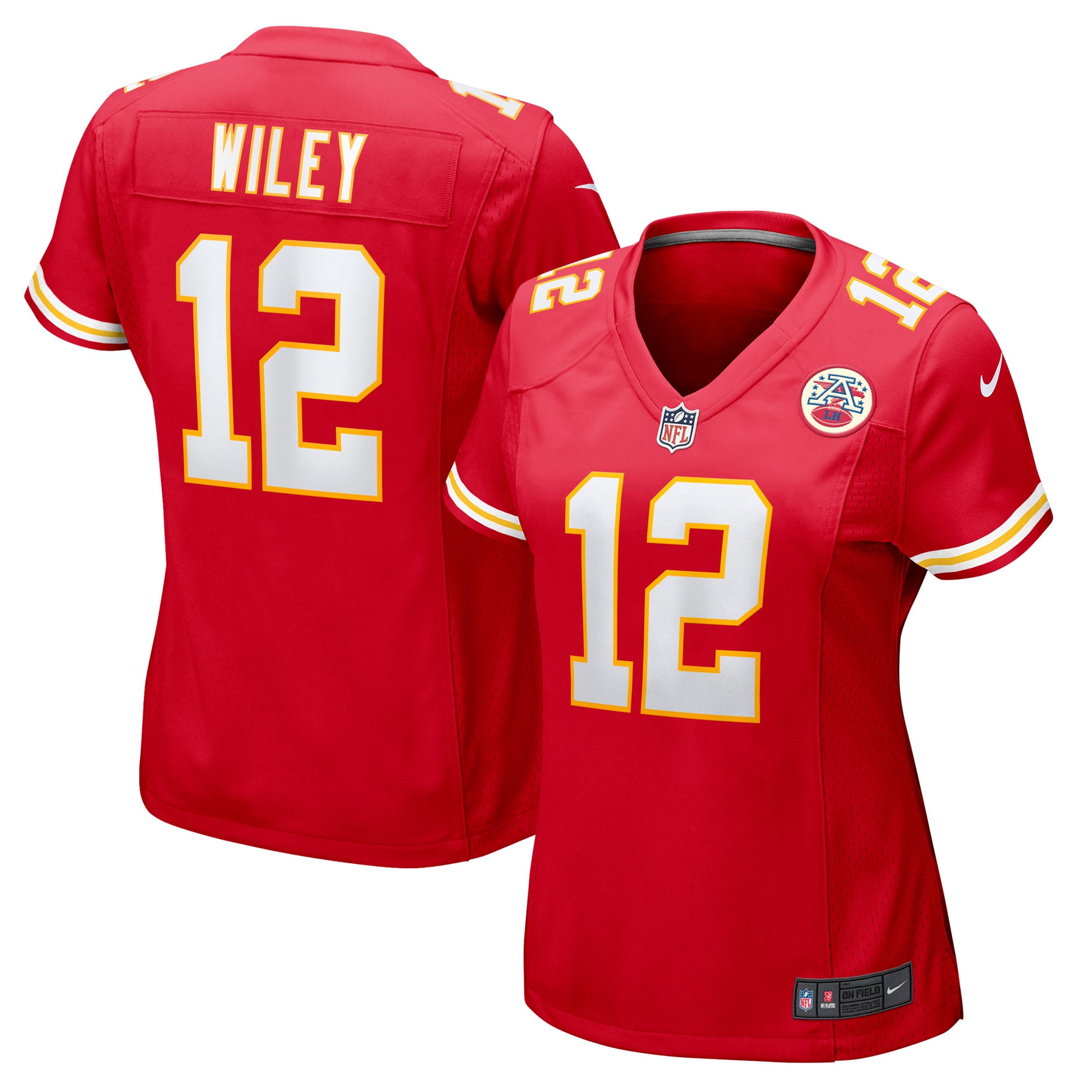 Kansas City Chiefs Jared Wiley Red Game NFL Jersey Women's