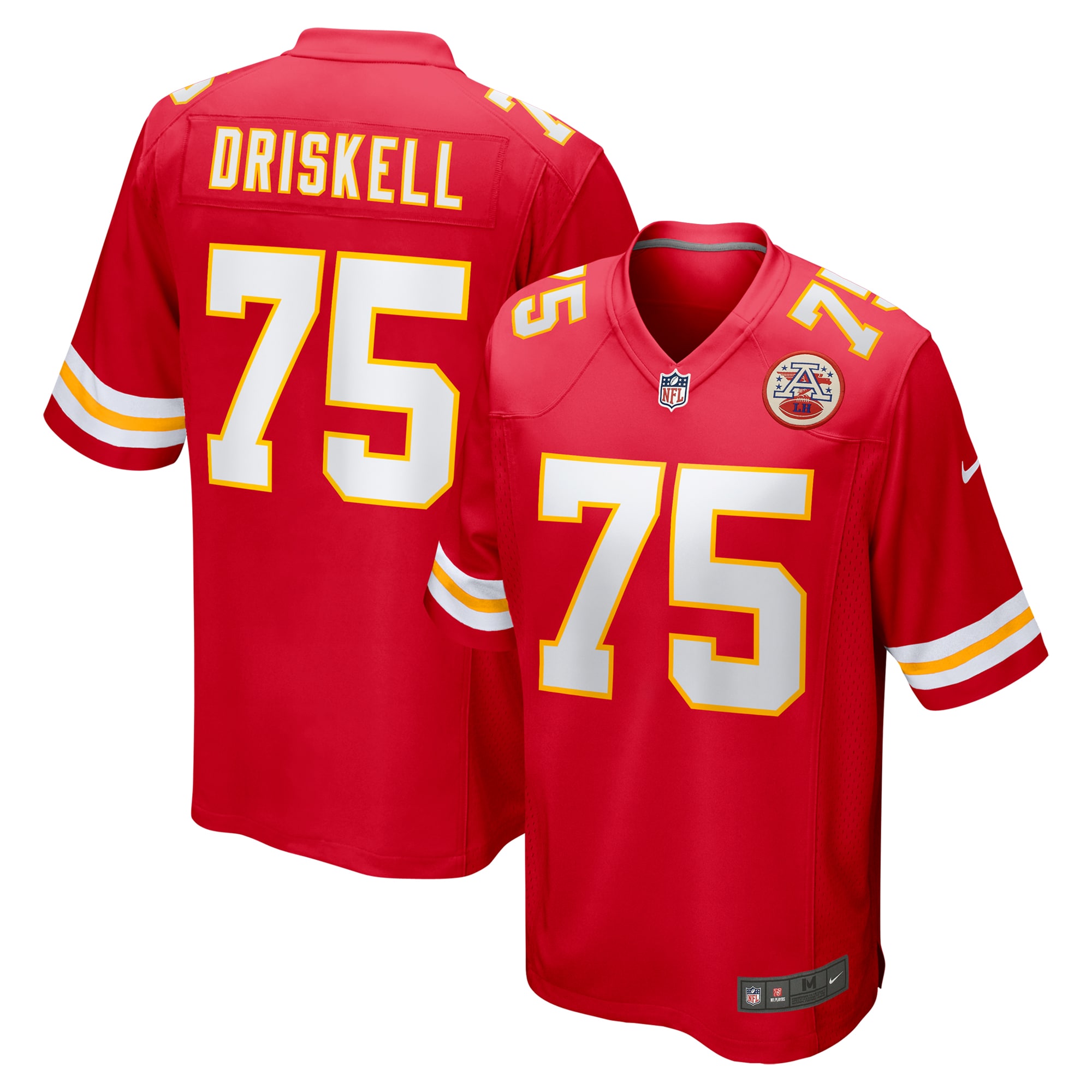 Kansas City Chiefs Ethan Driskell Red Game NFL Jersey Men's