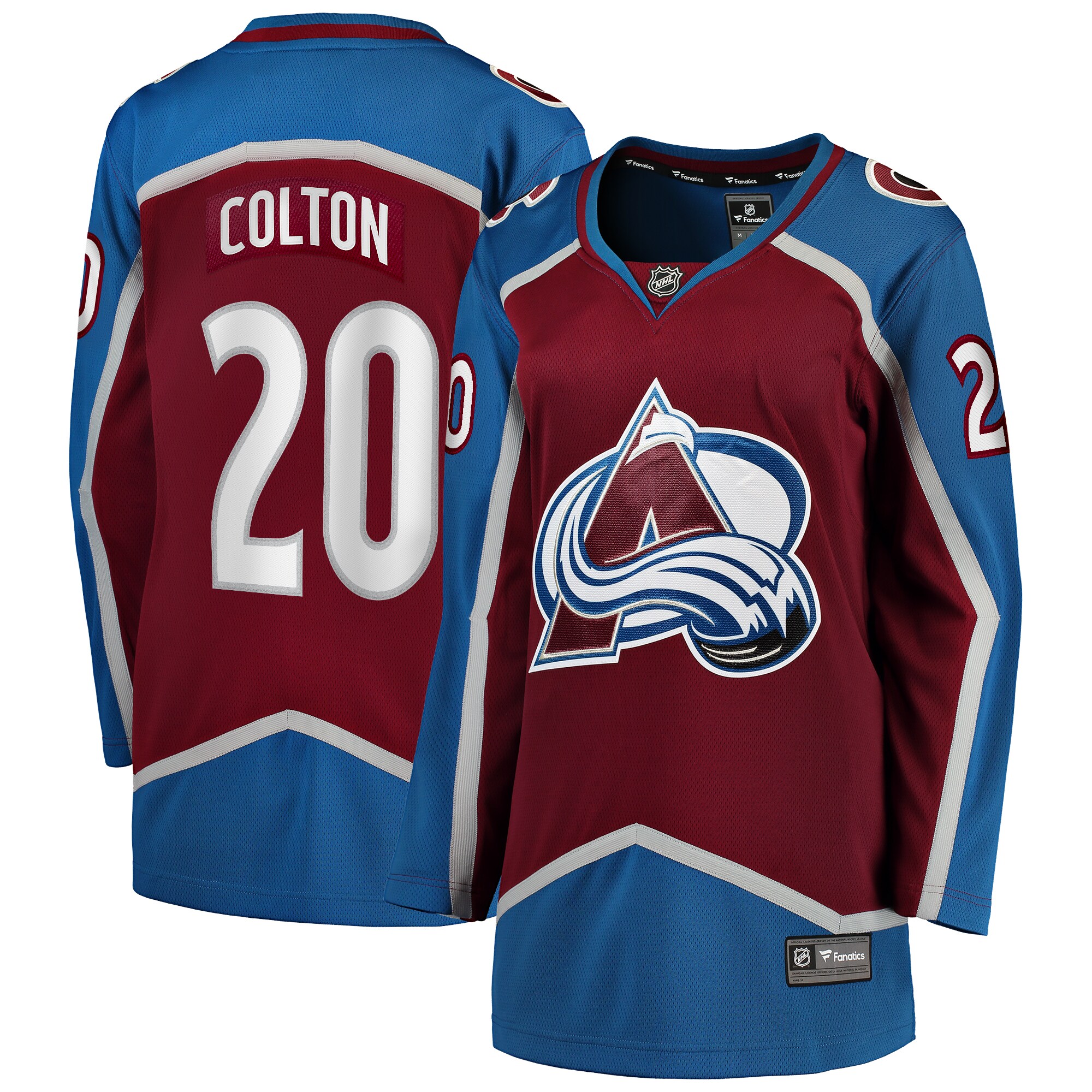 Colorado Avalanche Ross Colton Maroon Home Breakaway Player NHL Jersey Women's