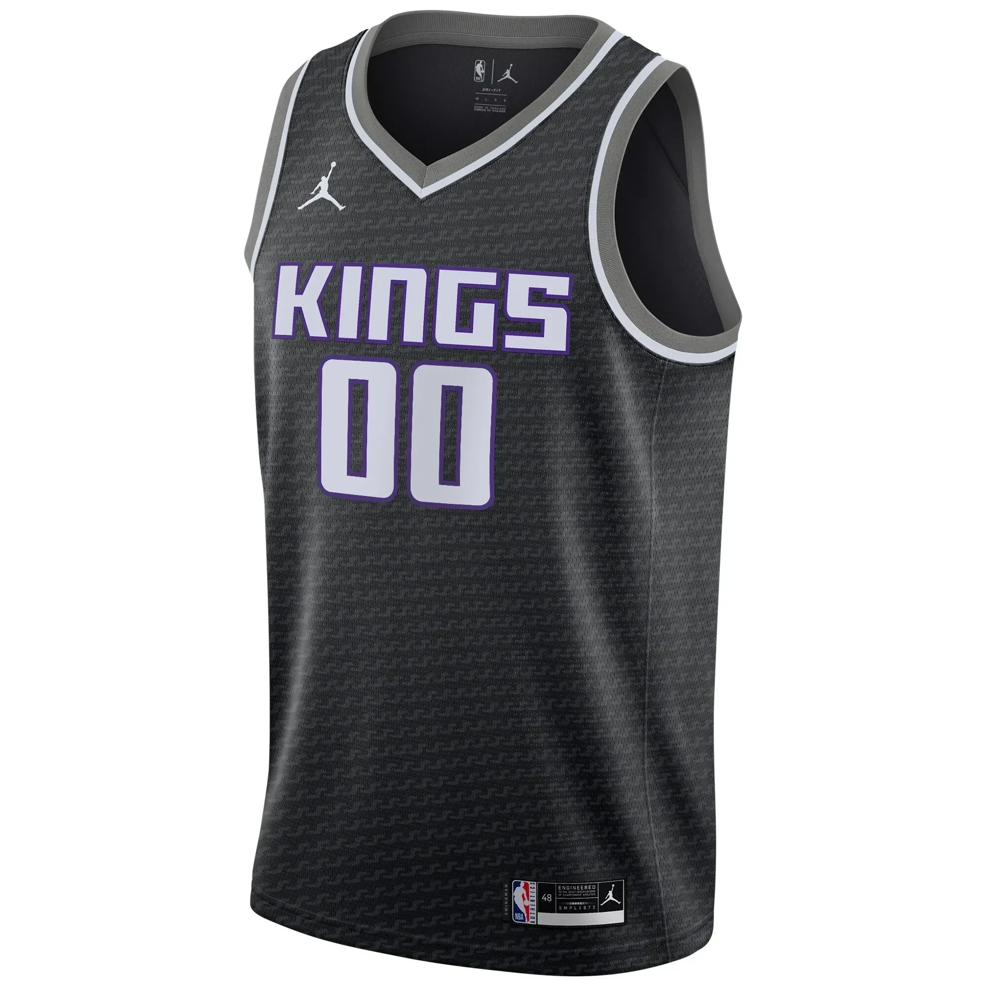Sacramento Kings Swingman Custom Statement Edition Black NBA Jersey Men's
