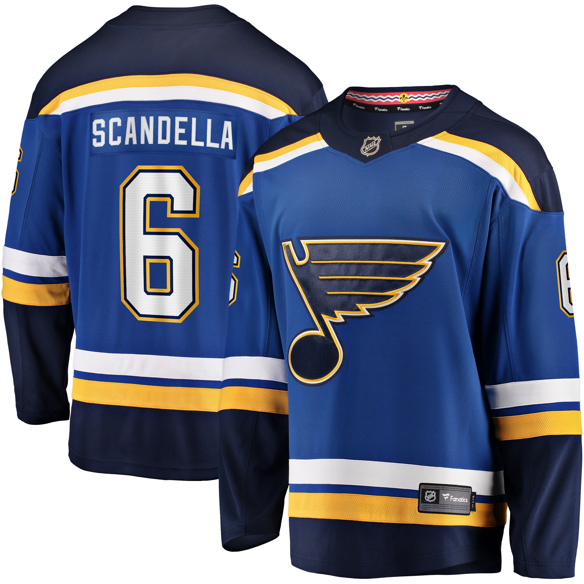 St. Louis Blues Marco Scandella Blue Home Premier Breakaway Player NHL Jersey Men's