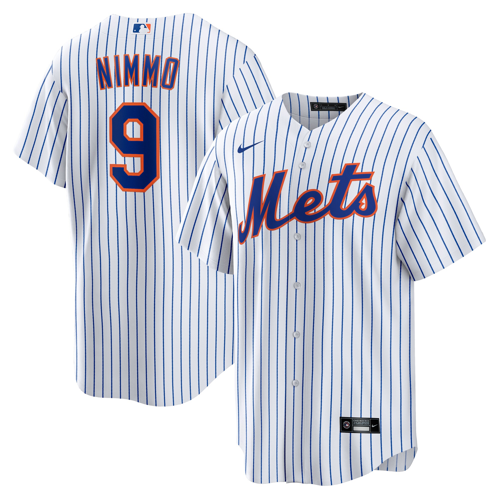 New York Mets Brandon Nimmo White Home MLB Jersey Men's