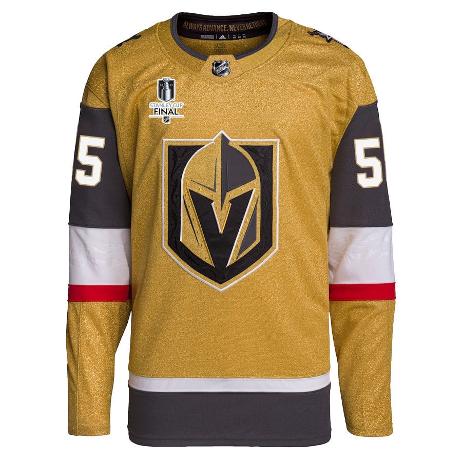 Keegan Kolesar 55 Vegas Golden Knights Stanley Cup 2023 Final Patch Home Breakaway Gold NHL Jersey Men's