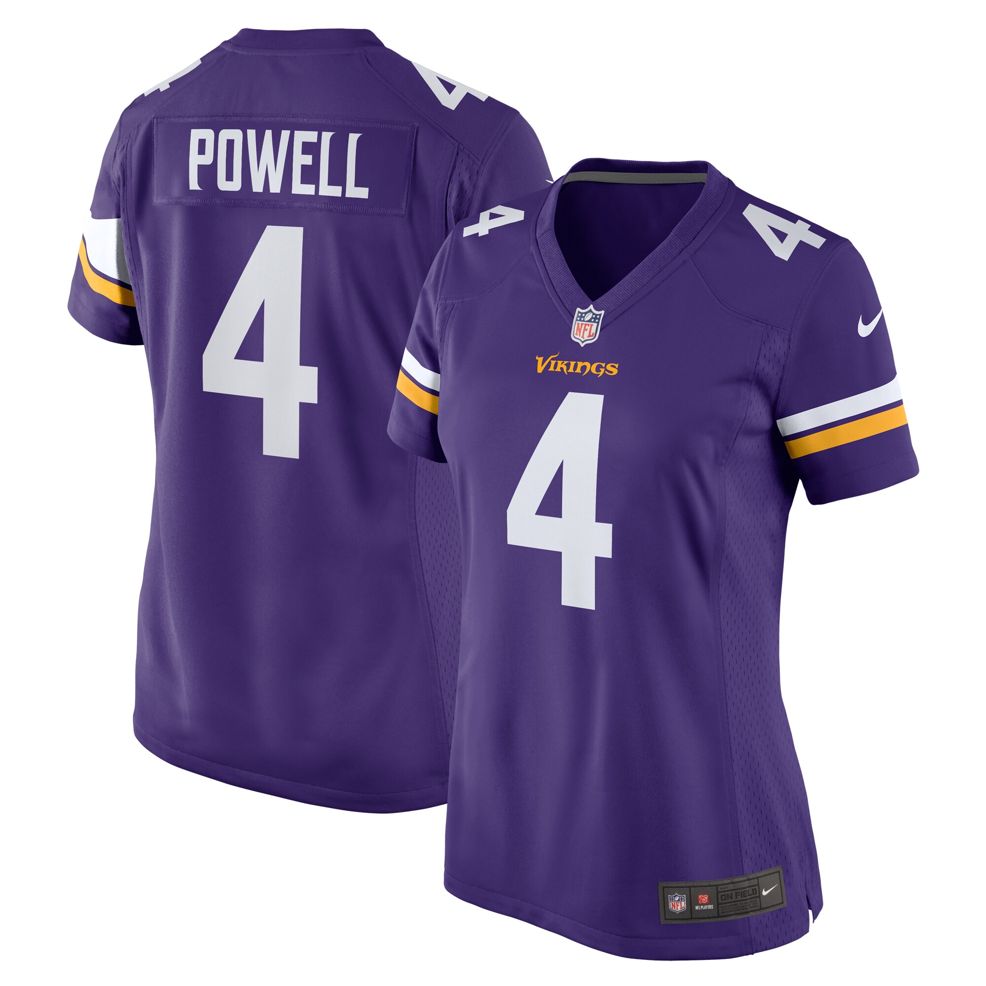 Minnesota Vikings Brandon Powell Purple Game NFL Jersey Women's