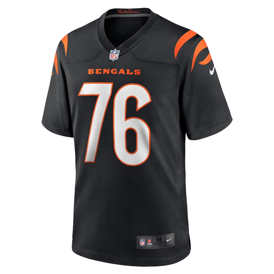 Devin Cochran 76 Cincinnati Bengals Team Game Black NFL Jersey Men's