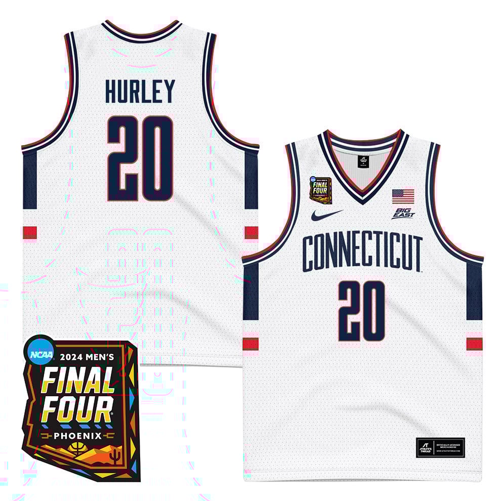 Andrew Hurley 20 UConn Huskies 2024 Final Four Patch Unisex NCAA Jersey Unisex
