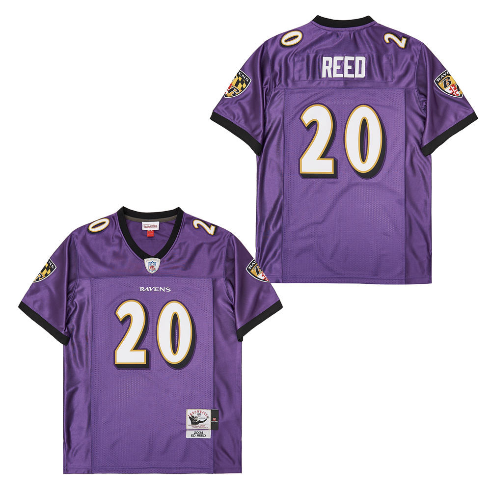 Ed Reed 20 Baltimore Ravens Throwback Purple NFL Jersey Men's