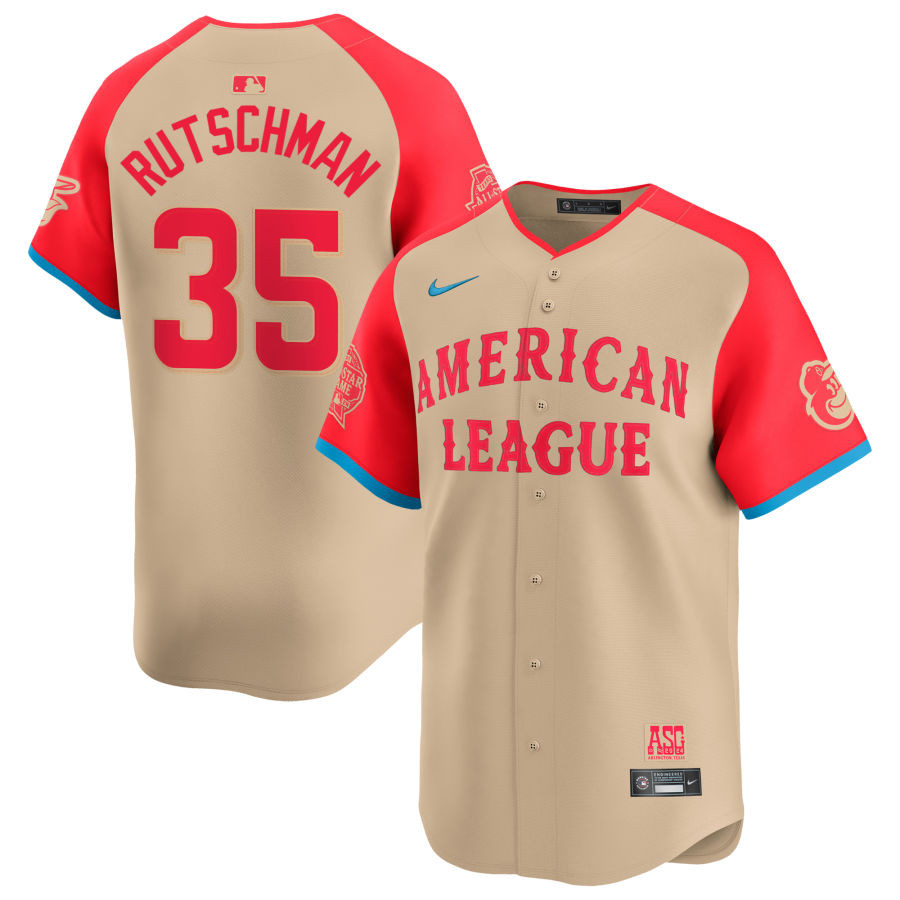 Adley Rutschman 35 American League 2024 All Star Game Limited Player Cream MLB Jersey Men's