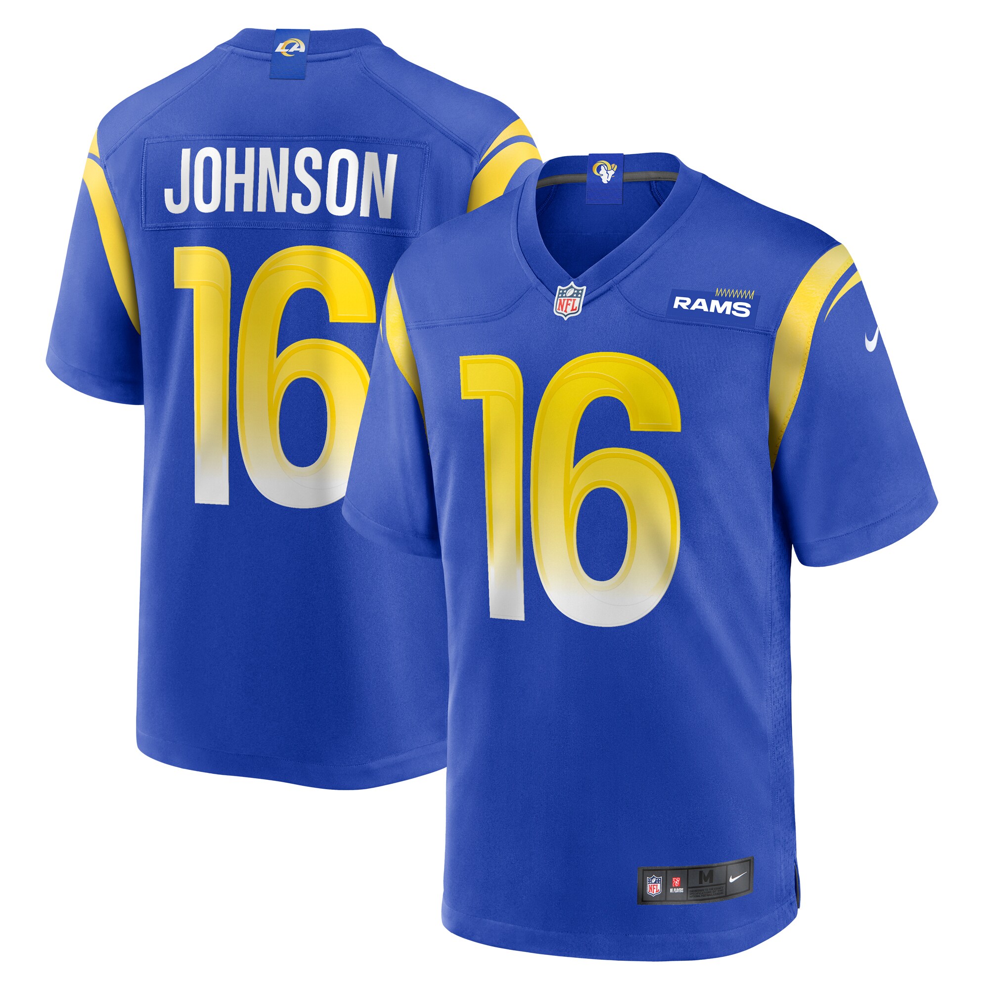 Los Angeles Rams Tyler Johnson Royal Team Game NFL Jersey Men's