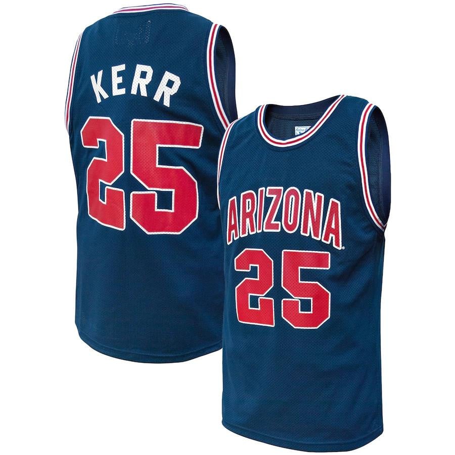 Steve Kerr Arizona Wildcats Original Retro Navy NCAA Jersey Men's
