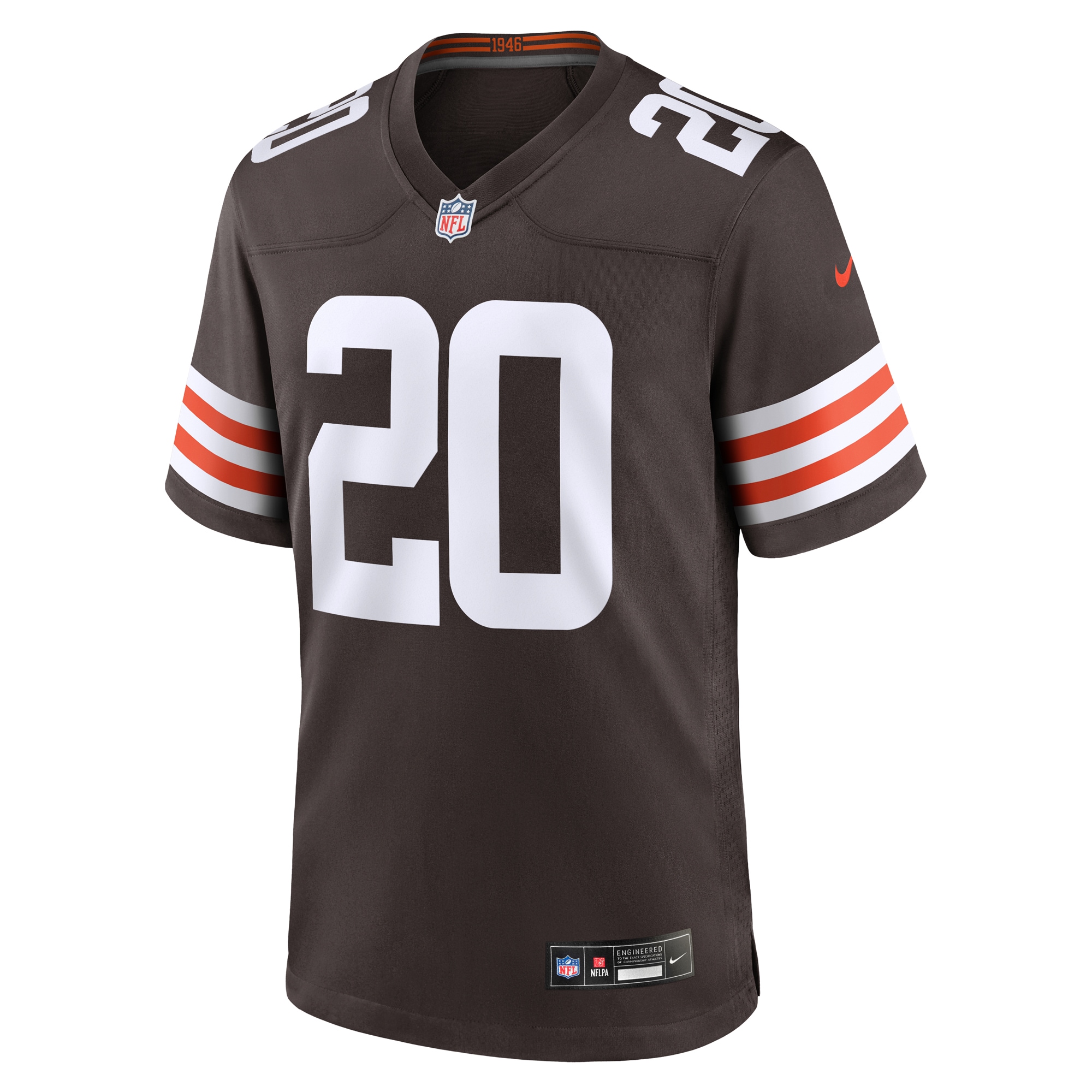 Cleveland Browns Pierre Strong Jr. Brown Team Game NFL Jersey Men's