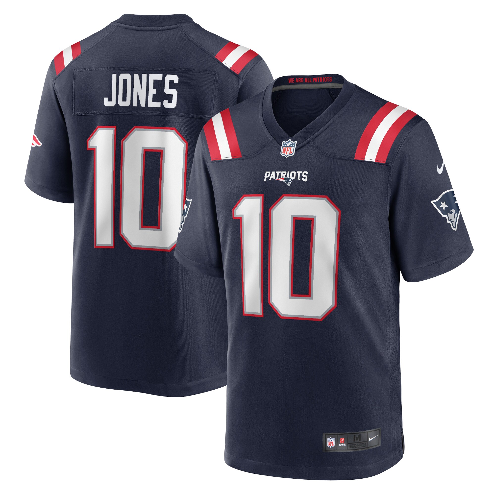 New England Patriots Mac Jones Navy Game NFL Jersey Men's