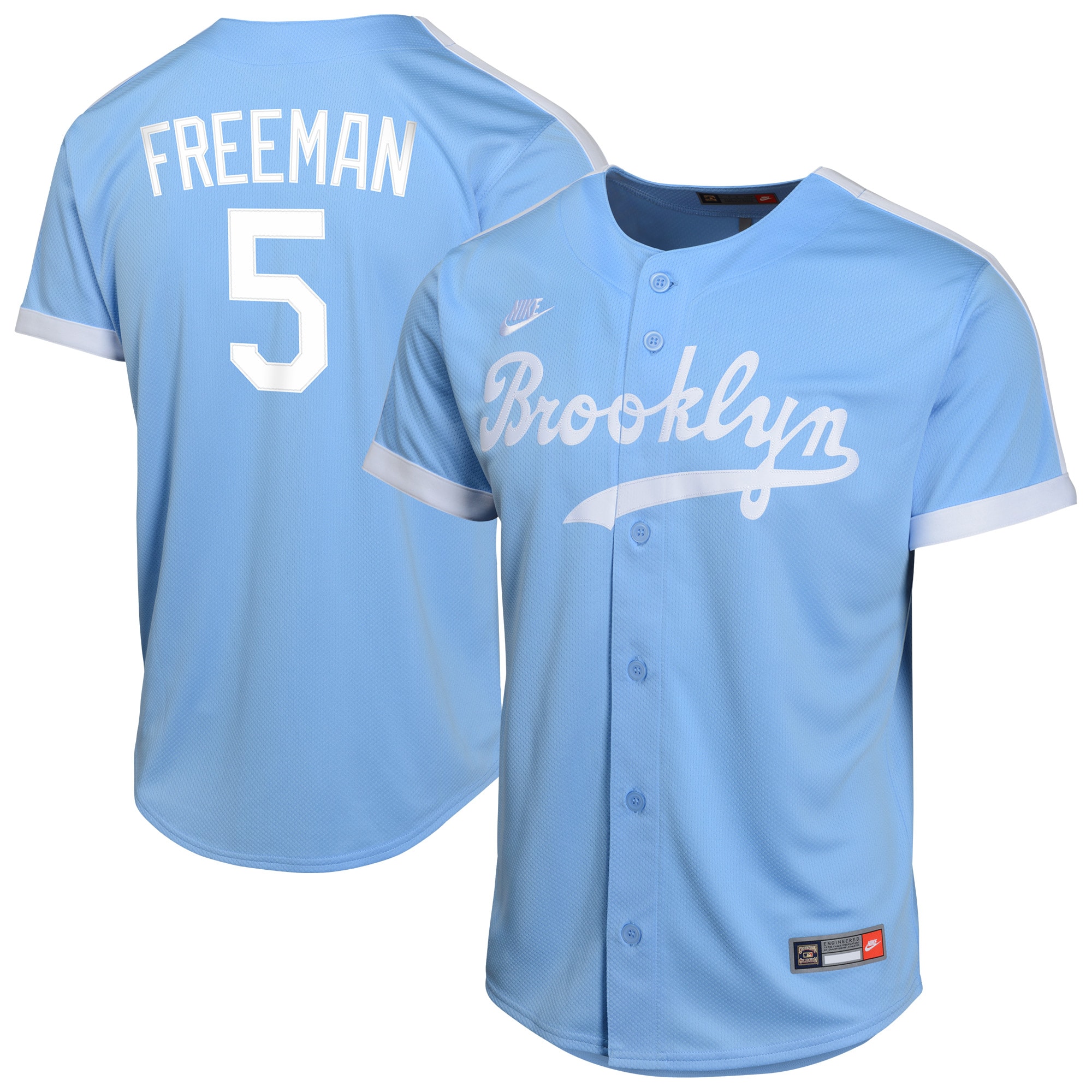 Los Angeles Dodgers Freddie Freeman Royal Limited Cooperstown Collection Alternate MLB Jersey Men's
