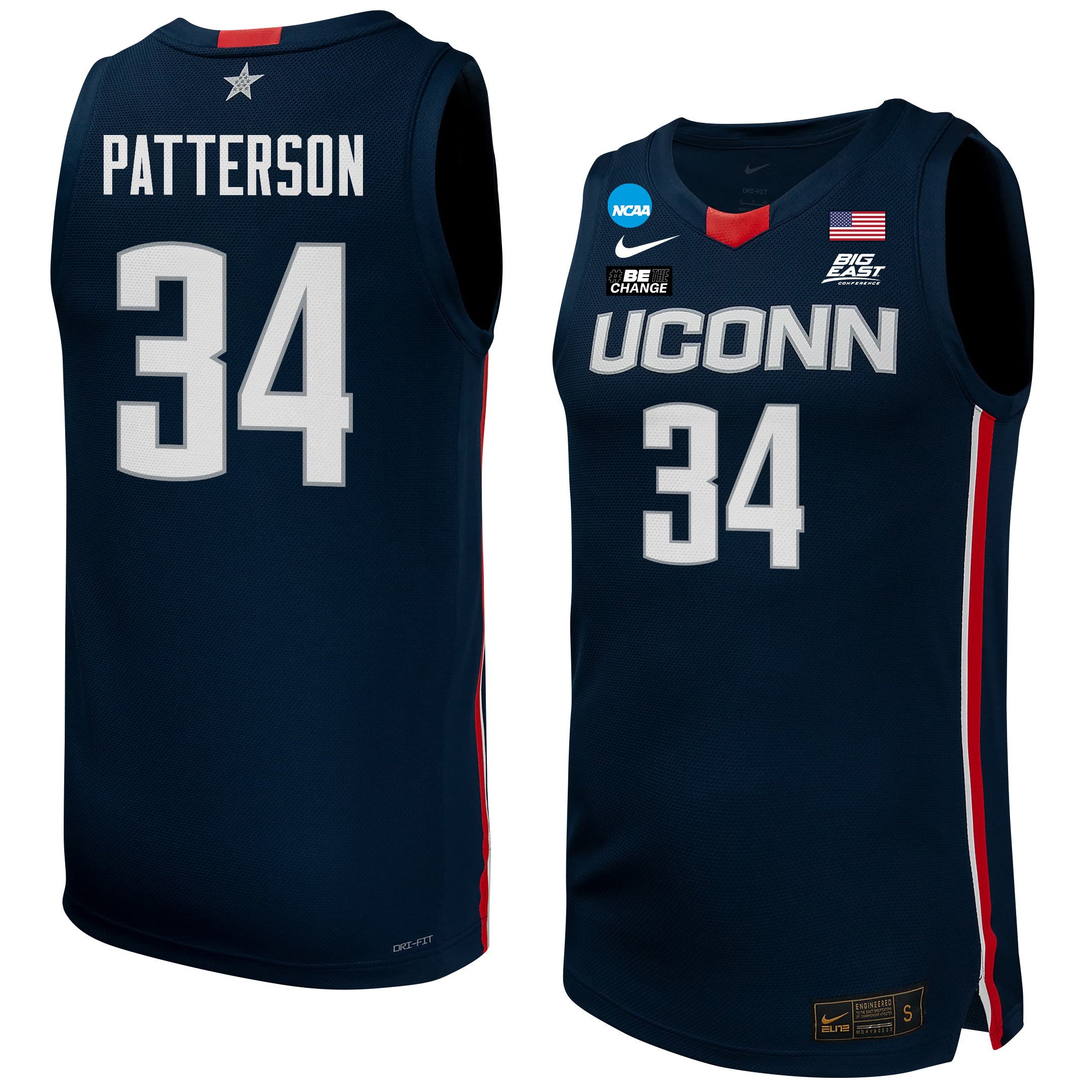 Ayanna Patterson 34 UConn Huskies 2024 Navy Unisex NCAA Jersey Unisex