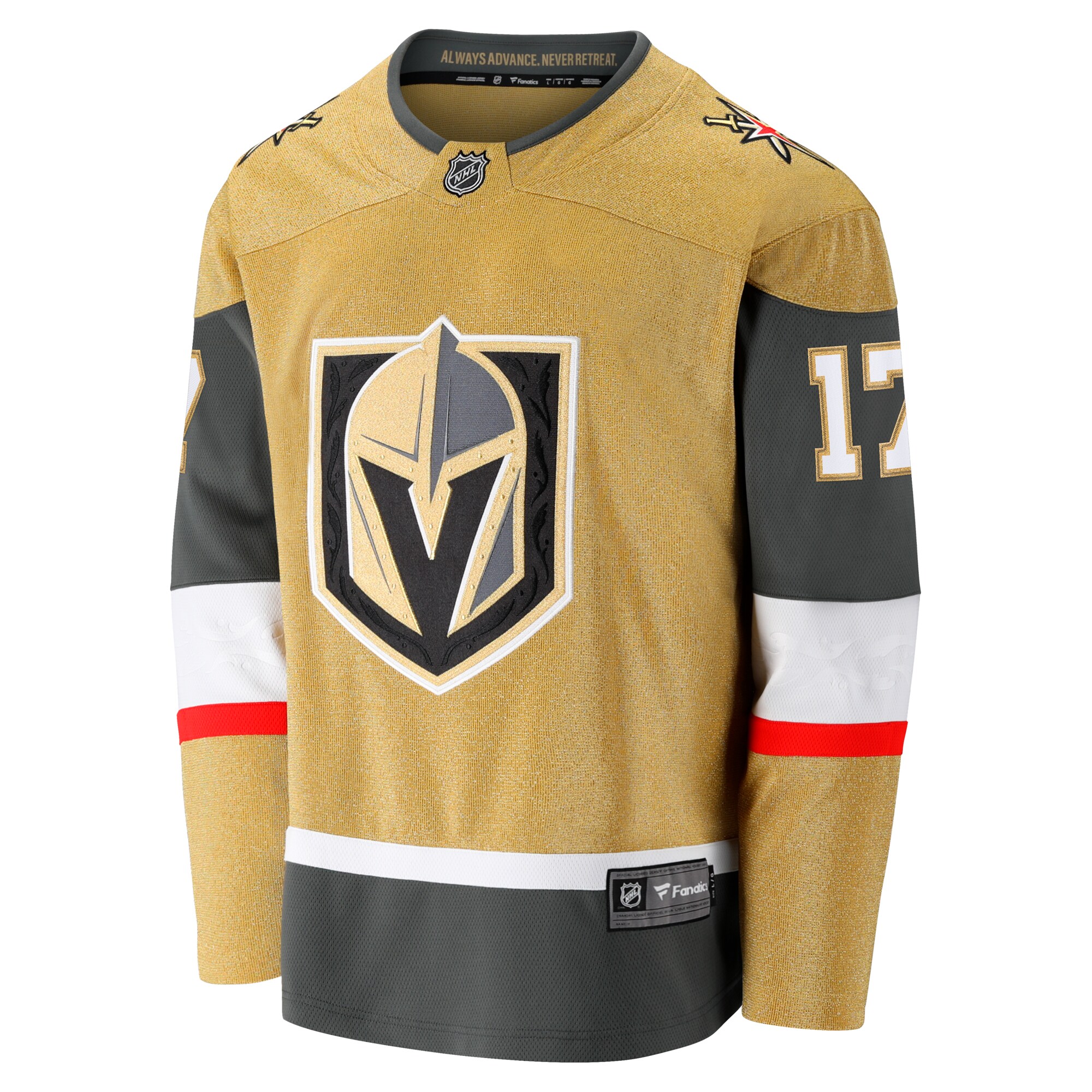 Vegas Golden Knights Ben Hutton Gold Home Premier Breakaway Player NHL Jersey Men's
