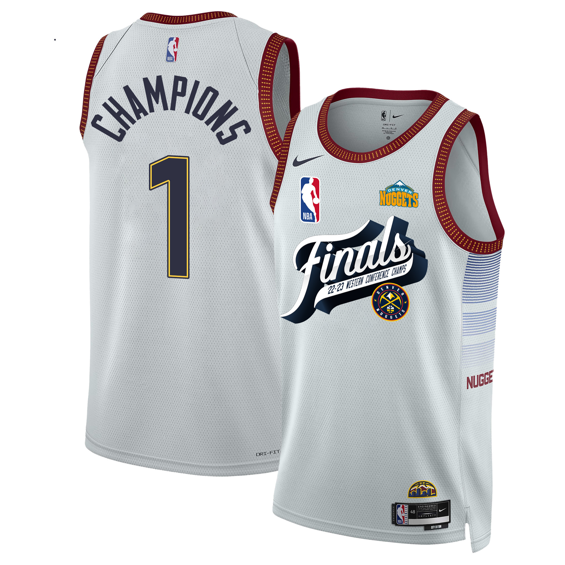 Denver Nuggets Just Build A Future Dynasty 2023 Champions Swingman White NBA Jersey Men's