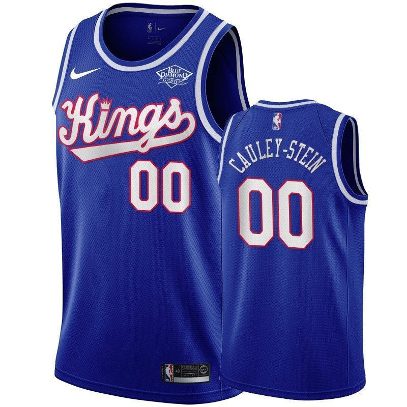 Sacramento Kings Willie Cauley-stein 00 Blue Throwback NBA Jersey Men's