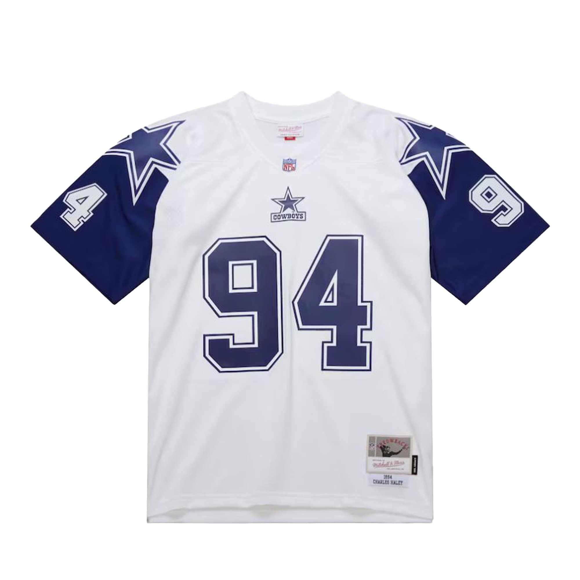 Dallas Cowboys Charles Haley Mitchell Ness White 1994 Alternate Legacy NFL Jersey Men's