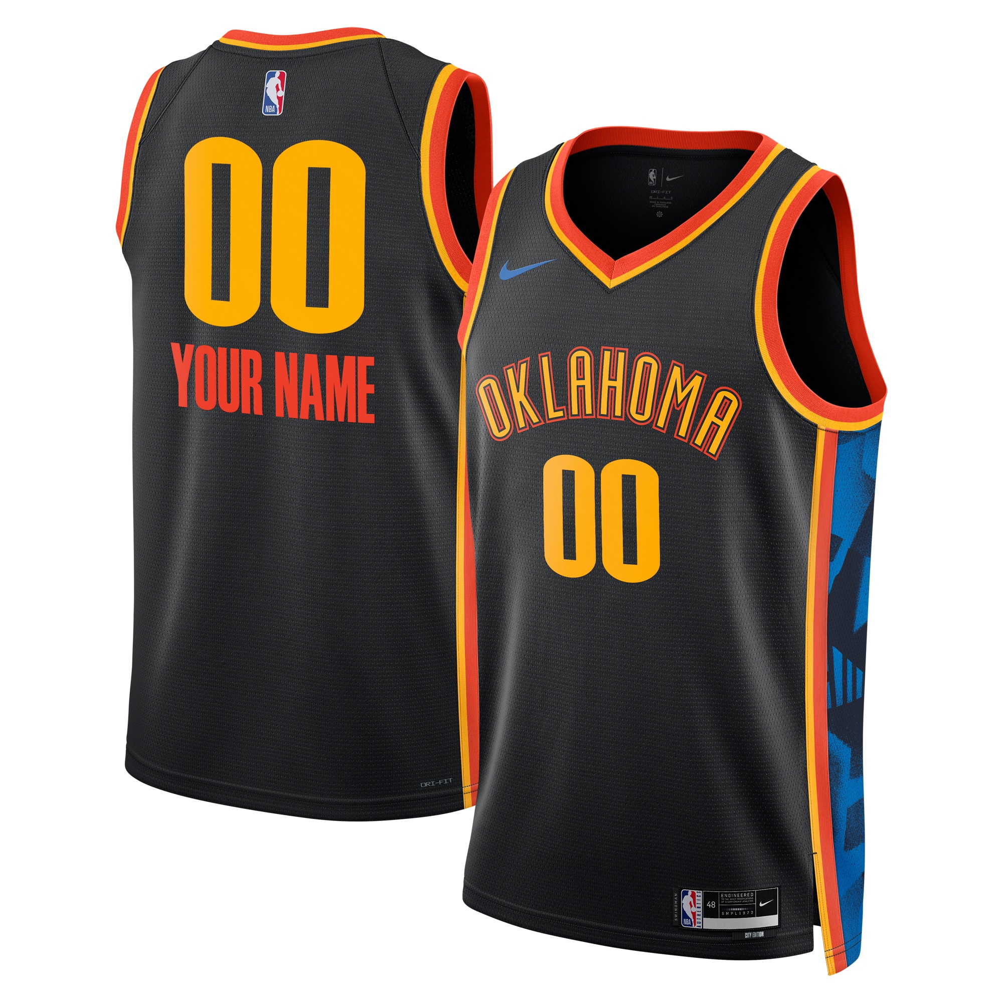 Oklahoma City Thunder City Edition Swingman 2024 Custom Unisex NBA Jersey Unisex