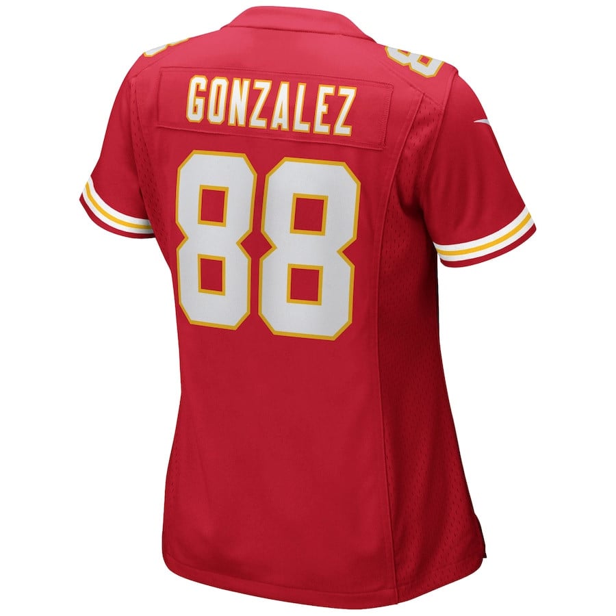 Tony Gonzalez 88 Kansas City Chiefs Game Retired Red NFL Jersey Women's