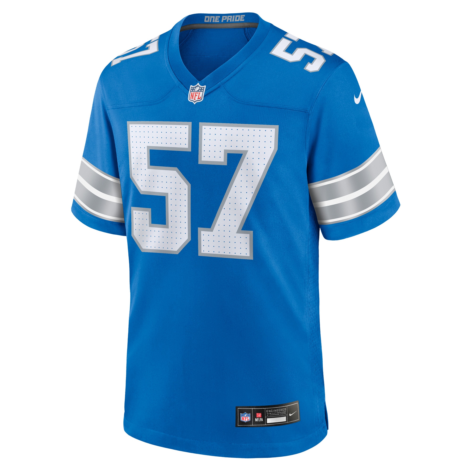 Detroit Lions Nate Lynn Blue Game NFL Jersey Men's