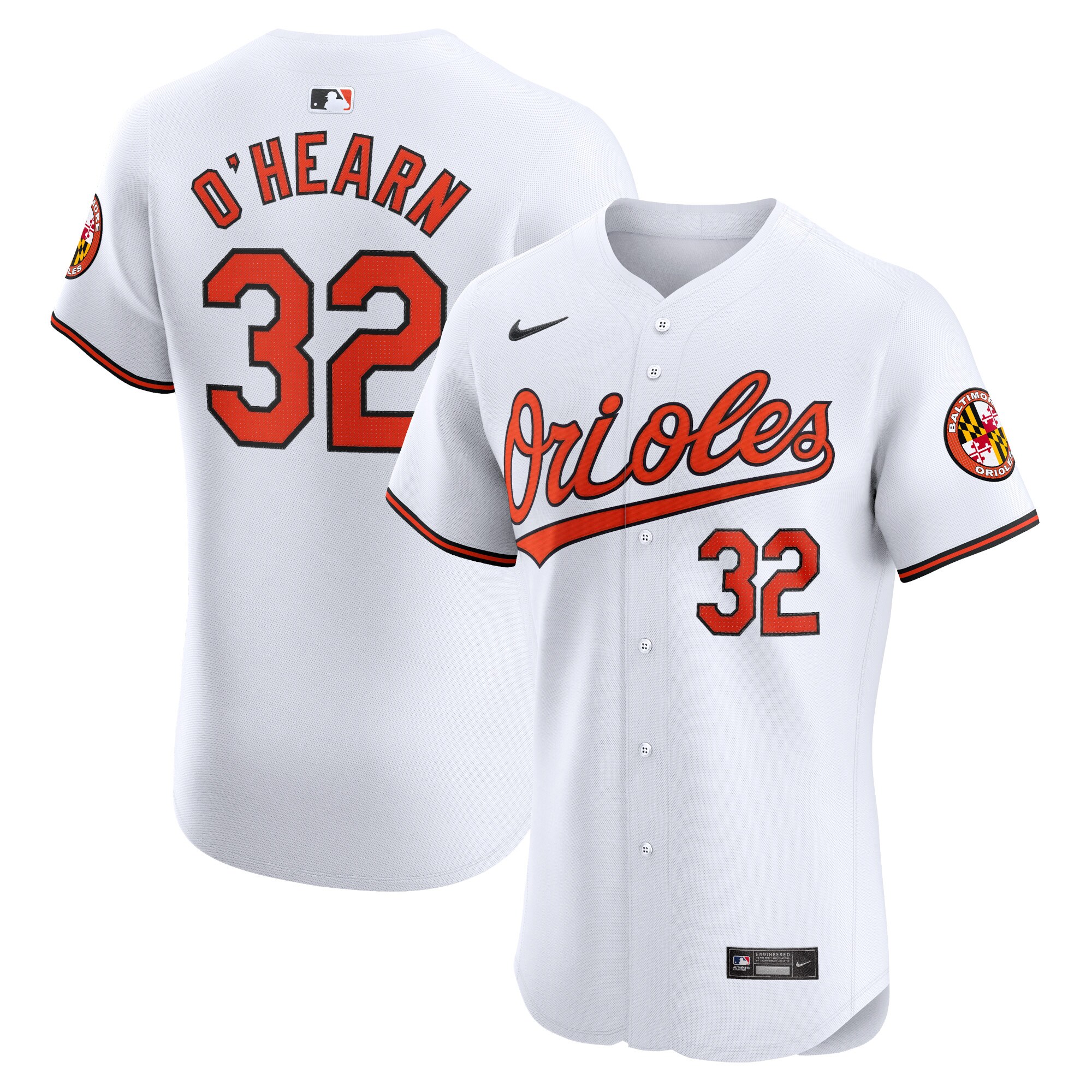 Baltimore Orioles Ryan O'Hearn White Home Elite Player MLB Jersey Men's