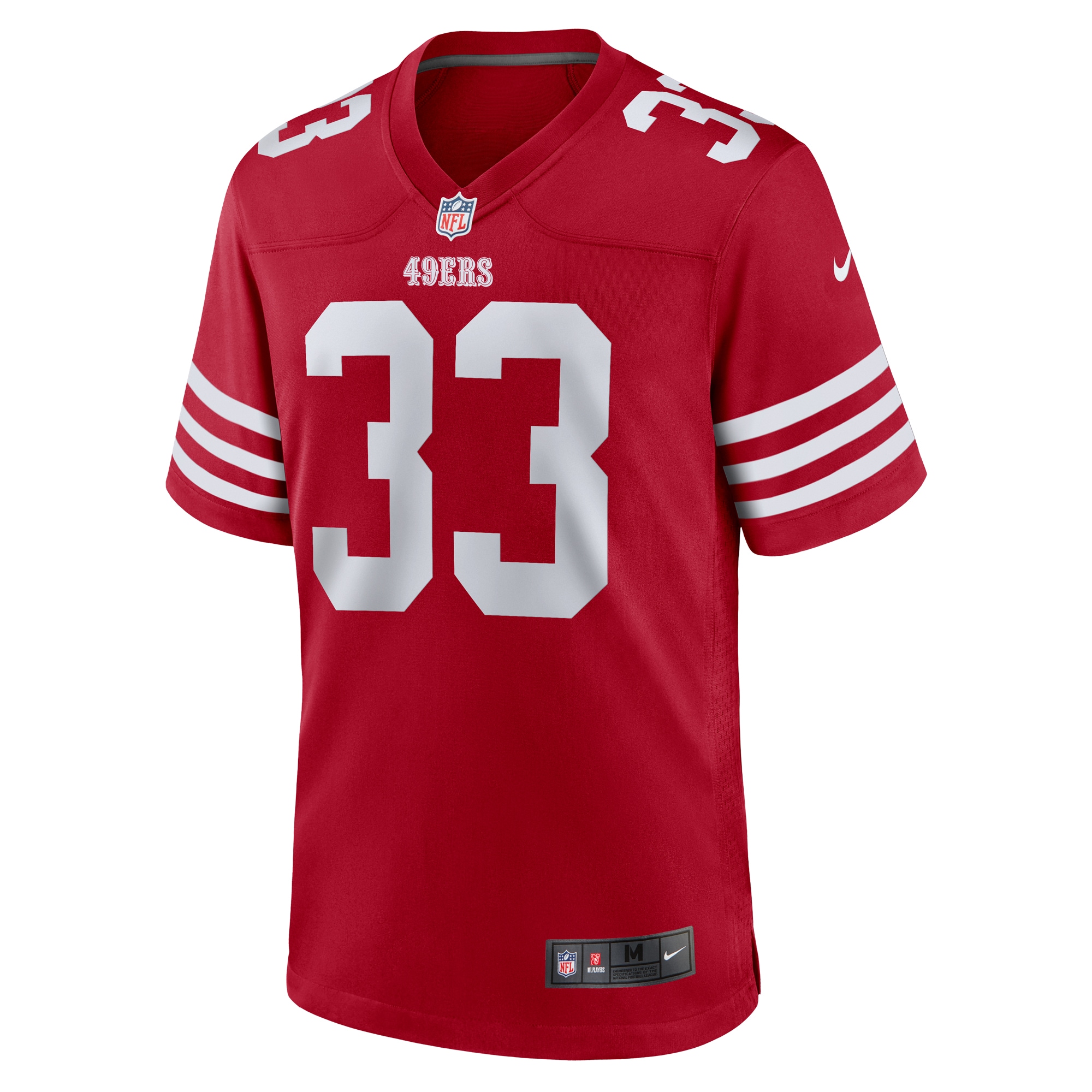 San Francisco 49ers Rock Ya-Sin Scarlet Team Game NFL Jersey Men's