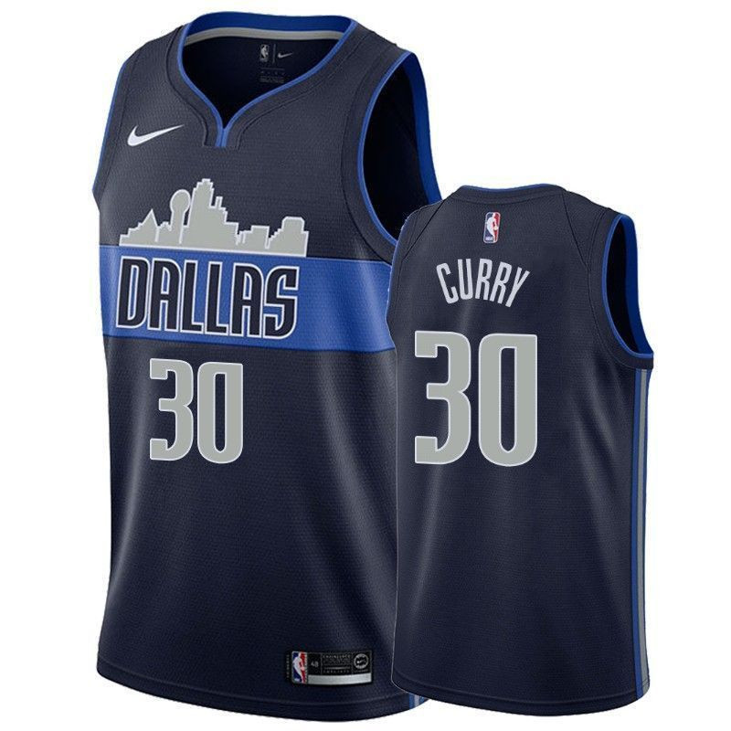 Dallas Mavericks Seth Curry 30 Statet NBA Jersey Men's