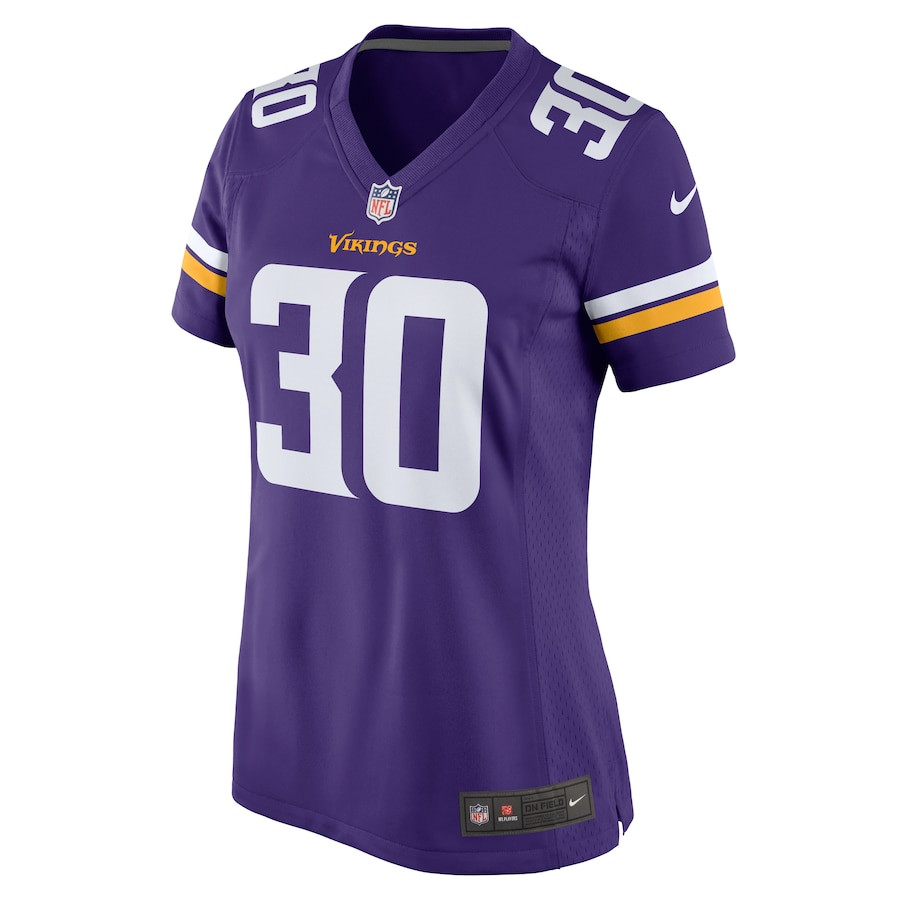 C.J. Ham 30 Minnesota Vikings Game Purple NFL Jersey Women's