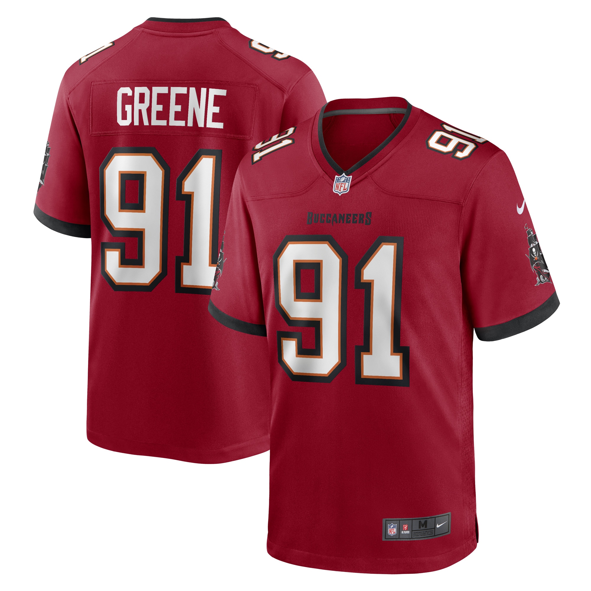 Tampa Bay Buccaneers Mike Greene Red Game Player NFL Jersey Men's
