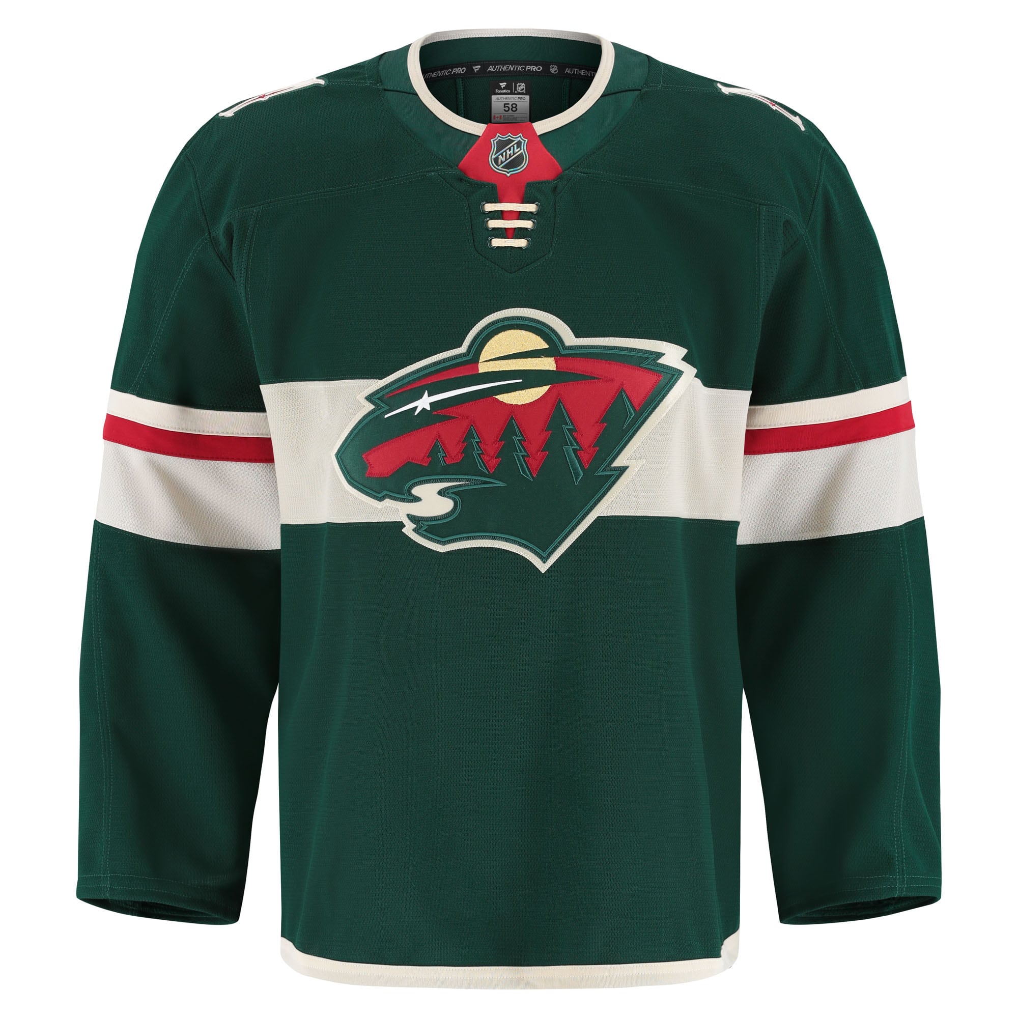 Minnesota Wild Green Home Pro NHL Jersey Men's