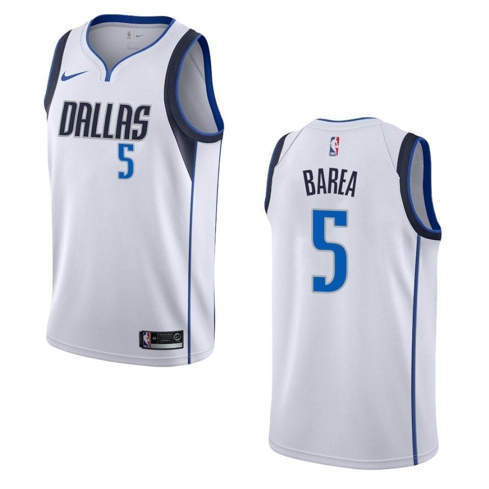 Dallas Mavericks 5 J.j. Barea Association Swingman White NBA Jersey Men's