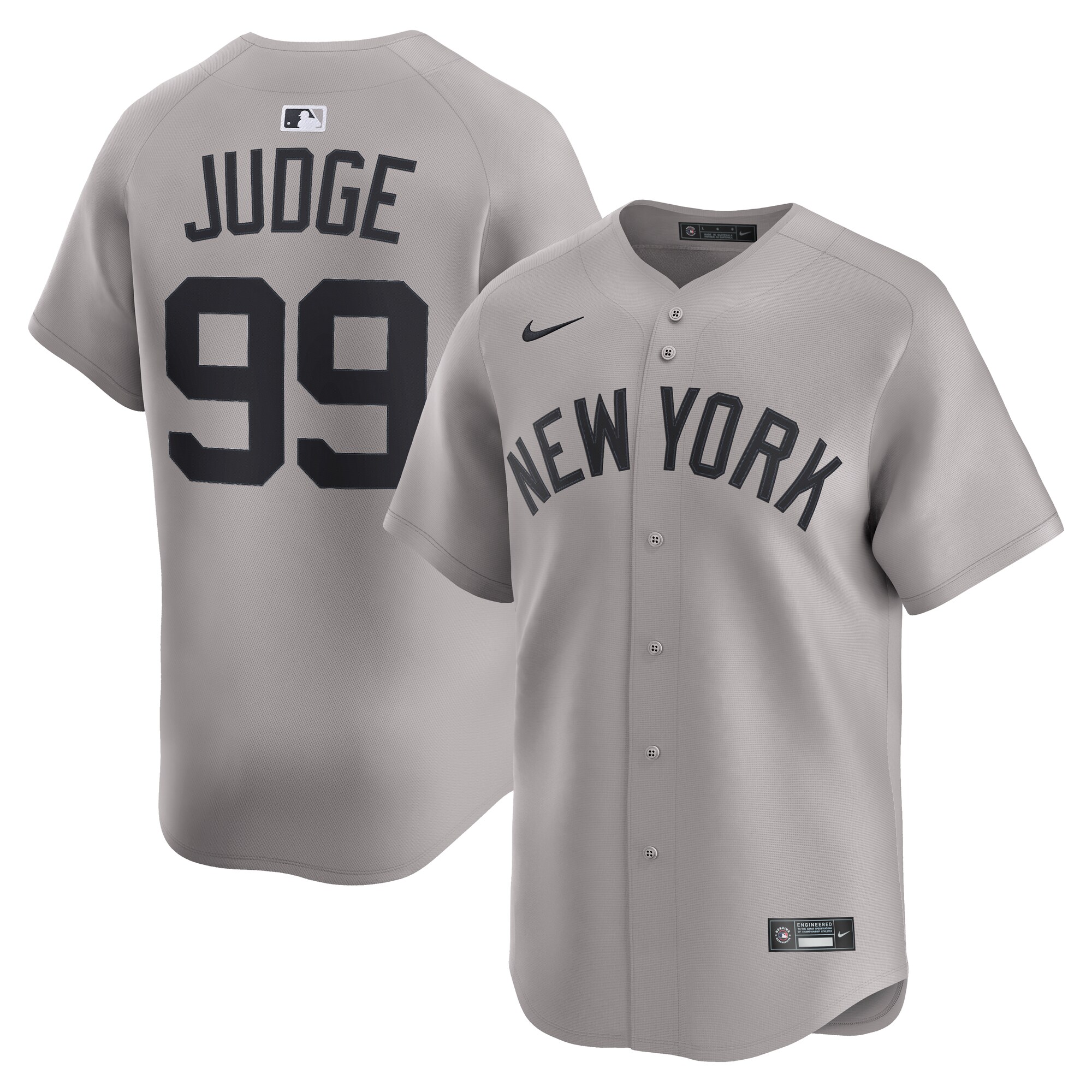 New York Yankees Aaron Judge Gray Road Limited Player MLB Jersey Men's