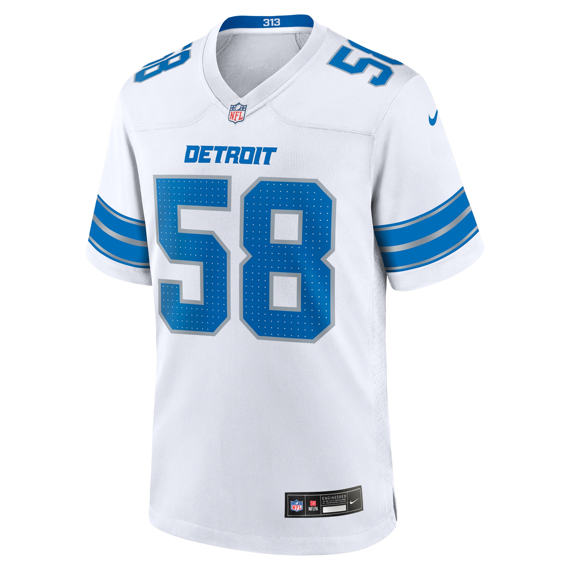 Detroit Lions Penei Sewell White Game NFL Jersey Men's