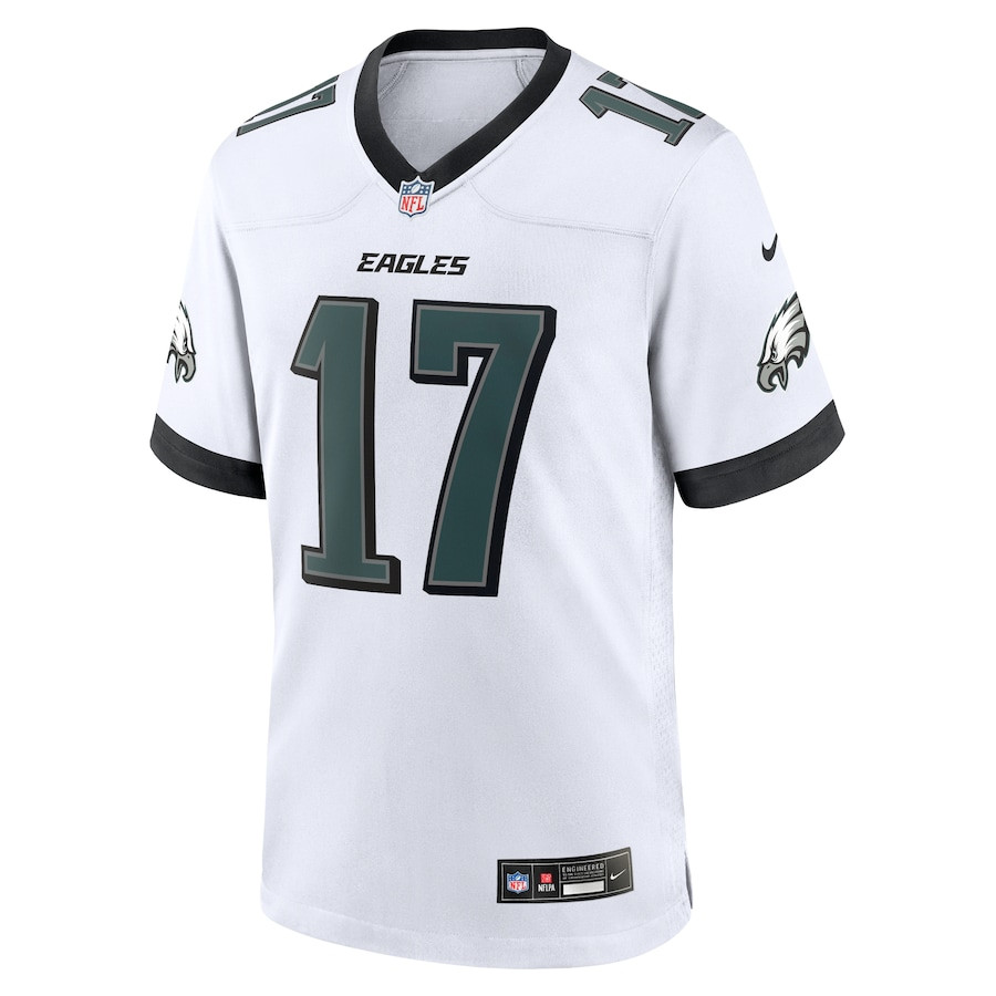Nakobe Dean 17 Philadelphia Eagles White Game White NFL Jersey Men's