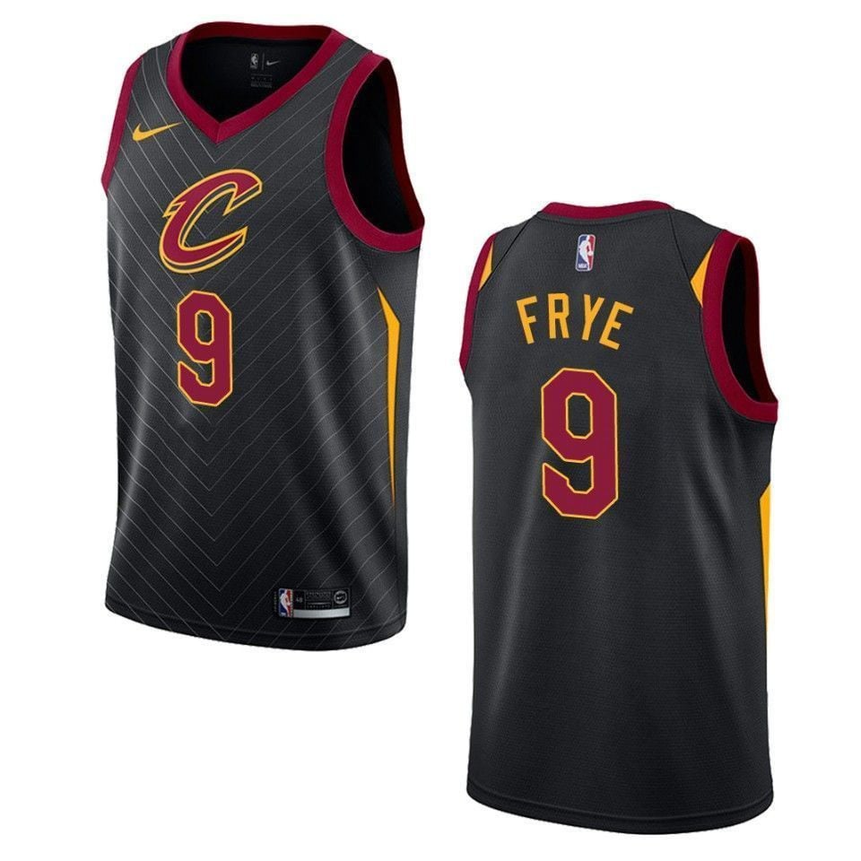 Cleveland Cavaliers 9 Channing Frye Statement Swingman Black NBA Jersey Men's