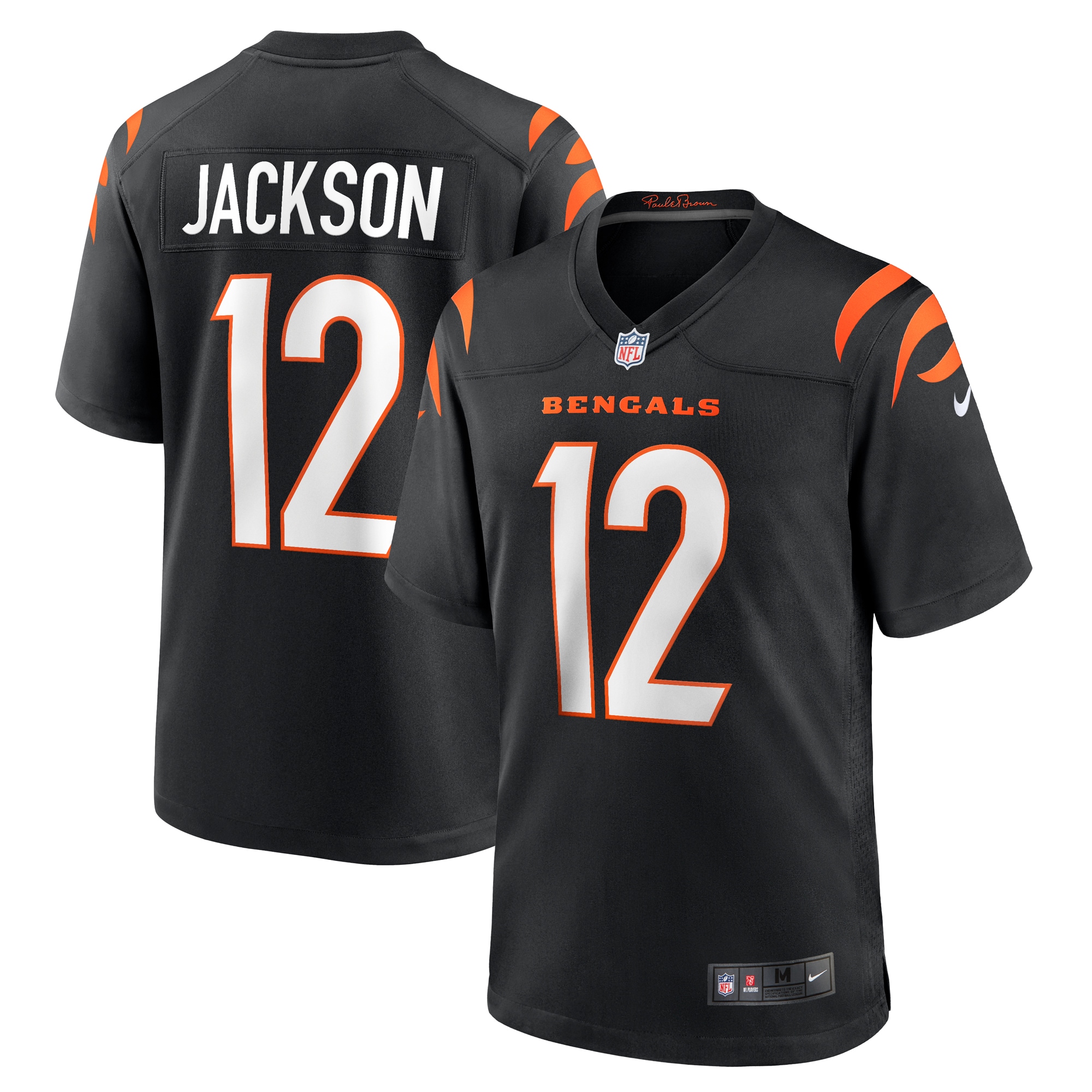 Cincinnati Bengals Shedrick Jackson Black Team Game NFL Jersey Men's
