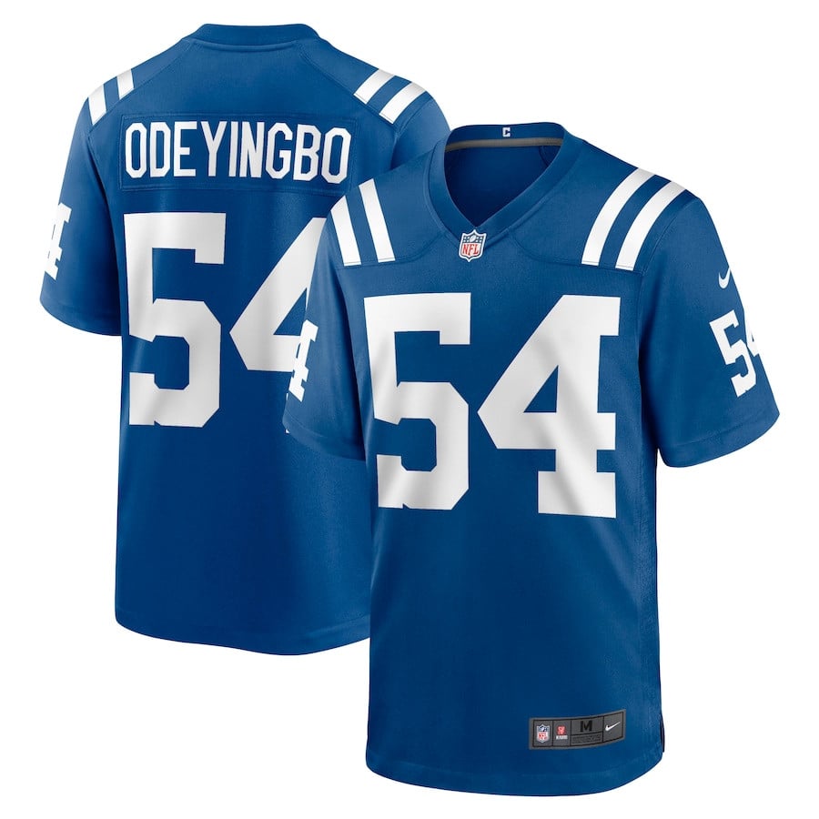 Dayo Odeyingbo 54 Indianapolis Colts Game Royal NFL Jersey Men's
