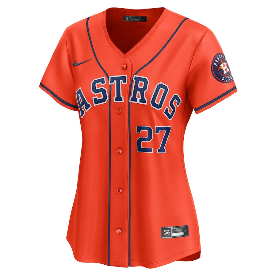 Jose Altuve 27 Houston Astros Alternate Limited Orange MLB Jersey Women's