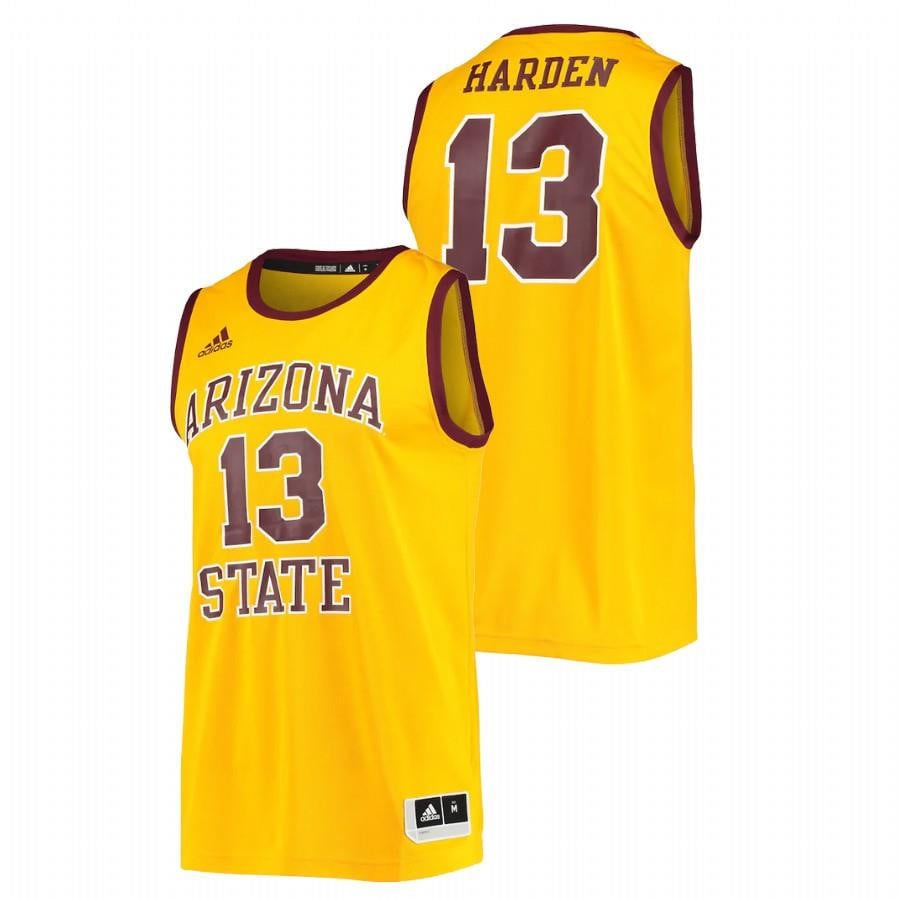 James Harden 13 Arizona State Sun Devils Gold College Player NCAA Jersey Men's