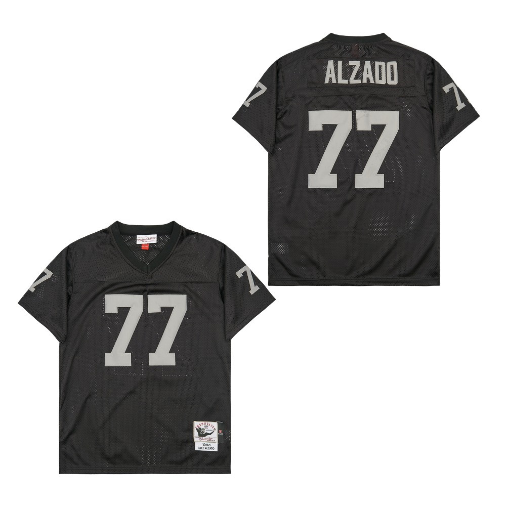 Lyle Alzado 77 Las Vegas Raiders Throwback Black NFL Jersey Men's
