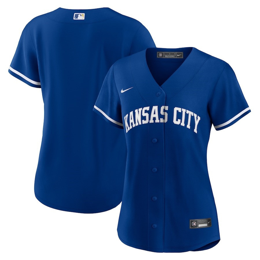 Kansas City Royals Alternate Team Logo Royal MLB Jersey Women's